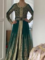 Caftan vert henne / mariage, Kleding | Dames, Gelegenheidskleding, Ophalen, Zo goed als nieuw, Groen