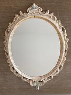 miroir vintage, Antiquités & Art, Ovale, Moins de 50 cm, Enlèvement ou Envoi, Moins de 100 cm