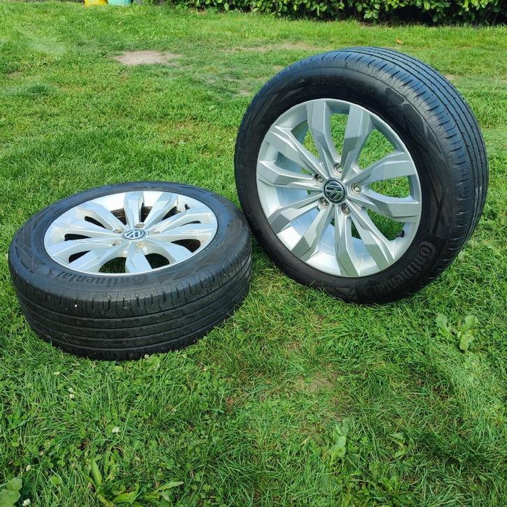 2 Reservewielen + Kriek in zakje Origineel Volkswagen, Auto-onderdelen, Banden en Velgen, Banden en Velgen, 17 inch, Personenwagen