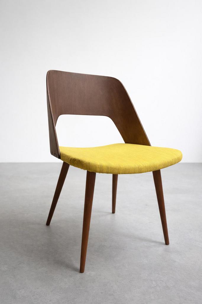 Chaise modèle 3D-Eero Saarinen - circa 1950- bois et tissu, Antiquités & Art, Antiquités | Meubles | Chaises & Canapés, Enlèvement ou Envoi