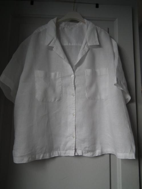 Witte blouse voor dames (60 cm schouderbreedte), Kleding | Dames, Blouses en Tunieken, Zo goed als nieuw, Maat 46/48 (XL) of groter