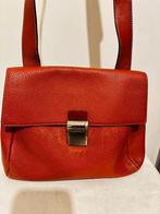 Deux De Delvaux rood lederen crossbody tas, Handtassen en Accessoires, Ophalen of Verzenden, Zo goed als nieuw, Rood, Leer