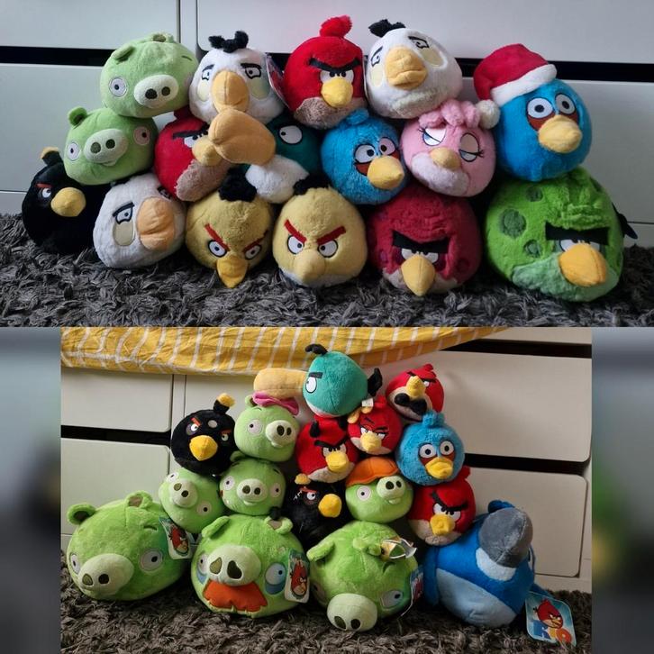 Angry Birds plushies commonwealth, Kinderen en Baby's, Speelgoed | Knuffels en Pluche, Zo goed als nieuw, Overige typen, Ophalen of Verzenden