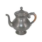 Oude tinnen koffie- en theepot KMD, Antiek en Kunst, Antiek | Tin, Ophalen of Verzenden