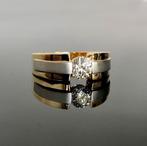 0.30ct natural diamand ring met 18k volledig goud ring, Handtassen en Accessoires, Ringen, Ophalen, Zo goed als nieuw, Goud