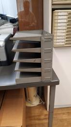 oude grijs metalen brievenbak, jaren 60, Antiek en Kunst, Ophalen of Verzenden