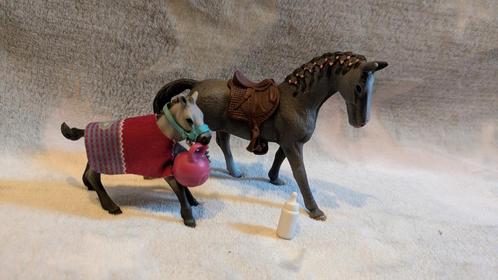 Schleich veulen en moeder, Verzamelen, Dierenverzamelingen, Zo goed als nieuw, Ophalen of Verzenden