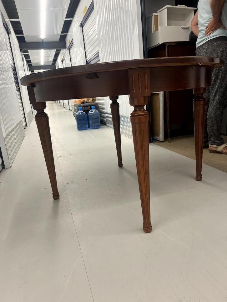 Ovale tafel - uitklapblaar - vintage, Huis en Inrichting, Tafels | Eettafels, Ophalen