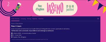 Tickets Lasemo - Pass 3jours (2x adultes)