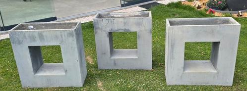 Bloembak Clayfibre Partition Window Authgrey, Tuin en Terras, Bloembakken en Plantenbakken, Gebruikt, Overige materialen, Binnen