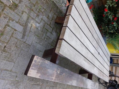 Picknick tafel, Tuin en Terras, Picknicktafels, Gebruikt, Rechthoekig, Hout, Ophalen