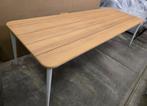 Tuintafel 270 cm- Teak blad met wit aluminium frame, Ophalen, Nieuw, Aluminium