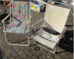 2 Leuke Strandstoelen - inklapbaar, Ophalen of Verzenden, Gebruikt, Inklapbaar