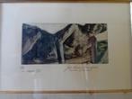 Jos Verdegem ets, Antiek en Kunst, Kunst | Etsen en Gravures, Ophalen