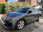 Audi etron 55 sportback S-line quattro met vele optie’s, Auto's, Audi, Zwart, USB, Leder, Particulier