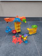 VTech bouwplaats kraan met alle accessoires en 1 auto VTech, Ophalen, Gebruikt