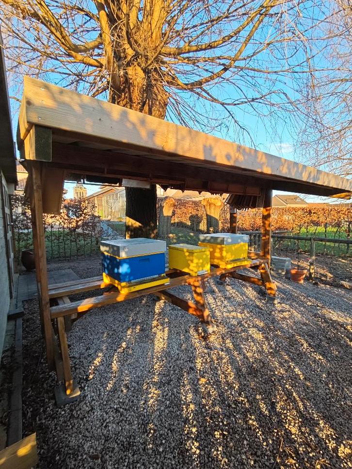 Oerdegelijke en ruime bijenstal met plaats voor 6 kasten, Dieren en Toebehoren, Insecten en Spinnen, Bijen