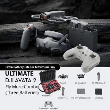 DJI AVATA 2 Ultimate Fly More Combo (3 Battery) + Koffer beschikbaar voor biedingen