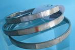 Armband: AP-18-A: Wit Parelmoer -6 mm. br.-STAAL-, Handtassen en Accessoires, Tassen | Damestassen, Verzenden, Nieuw, Wit, Overige typen