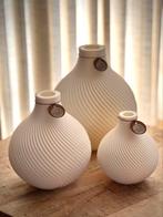 3D geprinte decoratieve vaas, Synthétique, Moins de 50 cm, Enlèvement ou Envoi, Blanc