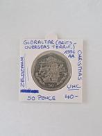 Gibraltar(Brits over.)50 P 1996 AA CHRISTMAS ZEER SCHAARS, Postzegels en Munten, Munten | Europa | Niet-Euromunten, Ophalen of Verzenden