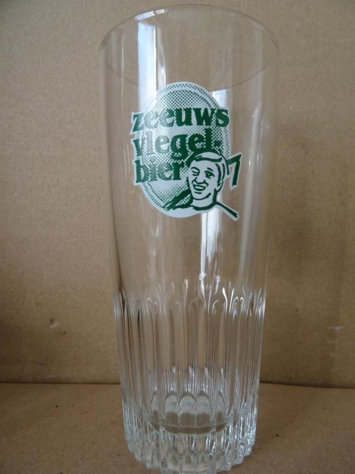 Bierglas Zeeuws Vlegelbier bierglas Belgisch model 1994, Verzamelen, Biermerken, Zo goed als nieuw, Glas of Glazen, Overige merken
