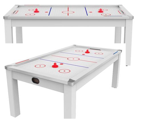 Air Hockey  7 FT convertible en table à manger - 8 Pers., Sports & Fitness, Billards & Billards américains, Neuf, Enlèvement ou Envoi