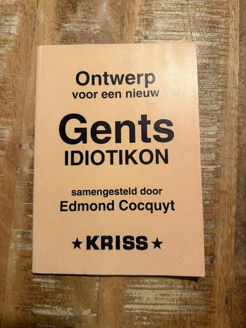 Ontwerp voor een nieuw Gents Idiotikon - Edmond Cocquyt beschikbaar voor biedingen