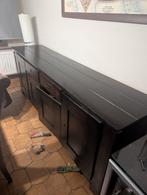 Massieve notelaar eetkamer set, Huis en Inrichting, Complete eetkamers, Ophalen of Verzenden, Zo goed als nieuw