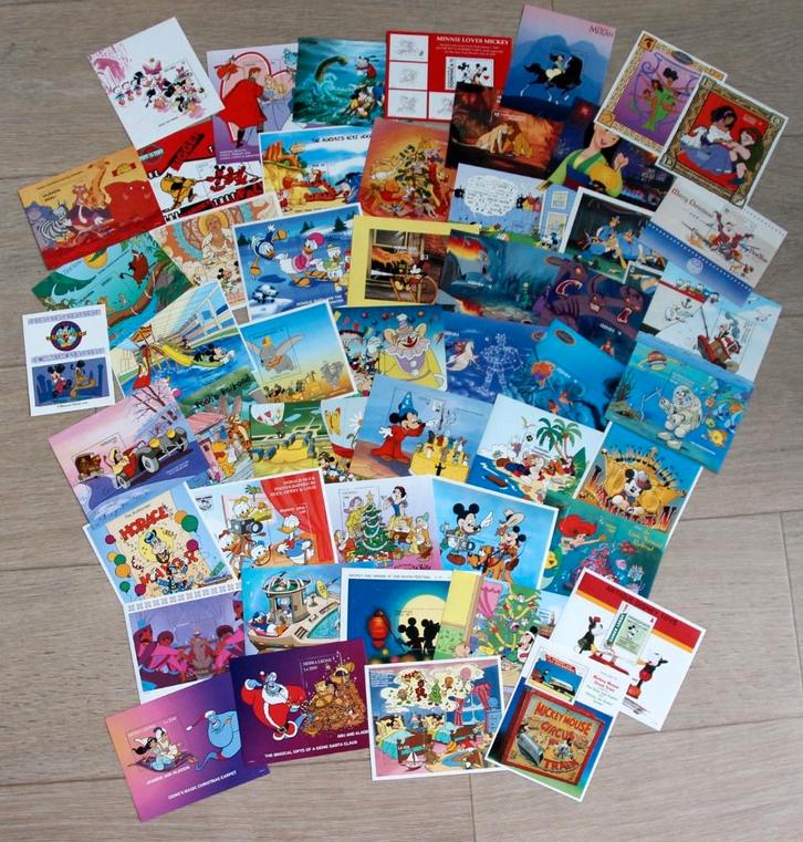 SUPER KOOPJE!! 50 blokken Walt Disney Mickey Donald MNH, Postzegels en Munten, Postzegels | Thematische zegels, Postfris, Verzenden
