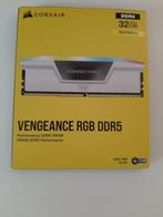 Corsair DDR5 Vengeance RGB 2x16GB 6000 White geheugenmodule, Computers en Software, RAM geheugen, Verzenden, Zo goed als nieuw