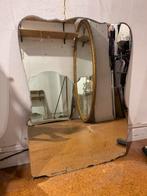 Ancien grand miroir mural vintage antique art déco nouveau, Enlèvement, Rectangulaire, 100 à 150 cm, Moins de 100 cm