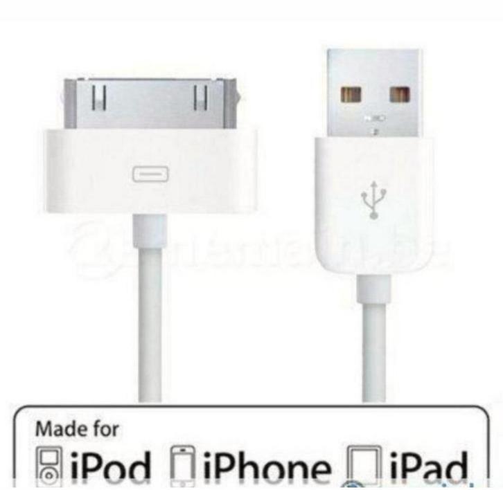 Chargeur câble iPhone 3G/3GS/4/4S/iPod1234/iPad123.., Telecommunicatie, Mobiele telefoons | Telefoon-opladers, Nieuw, Apple iPhone