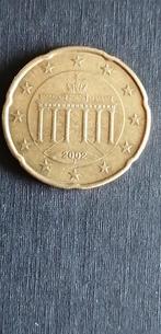 Zeldzame munt 20eurocent met "J" markering 2002 Duitsland, Enlèvement ou Envoi, Monnaie en vrac, Allemagne, 20 centimes