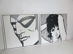 2 vintage Ikea Pop-art kaders Transtrand Ansikten, Ophalen of Verzenden