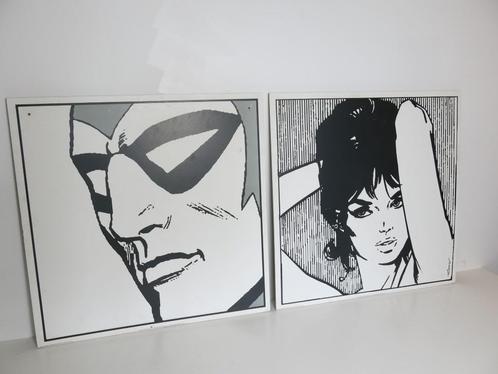 2 vintage Ikea Pop-art kaders Transtrand Ansikten, Antiek en Kunst, Kunst | Schilderijen | Modern, Ophalen of Verzenden