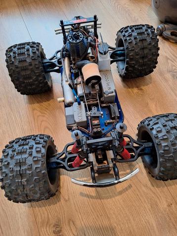 Traxxas t-maxx 3.3 thermique, Voiture off road, Comme neuf, Enlèvement, Nitro