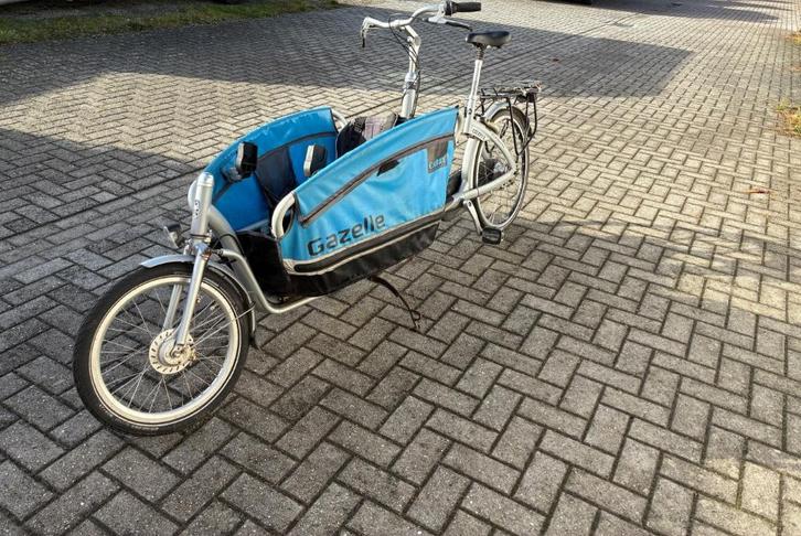 gazelle cabby bakfiets, Fietsen en Brommers, Fietsen | Bakfietsen, Gebruikt, Gazelle, 3 kinderen, Opvouwbaar, Ophalen