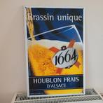 2001 Kronenbourg emaille plaat, Verzamelen, Biermerken, Ophalen of Verzenden, Zo goed als nieuw