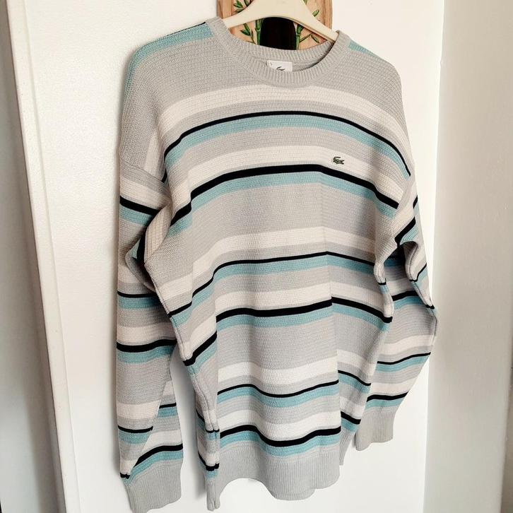 Pull Vintage Lacoste Homme - Maille Rayée Coton Devanlay T5, Vêtements | Hommes, Pulls & Vestes, Comme neuf, Bleu, Enlèvement ou Envoi