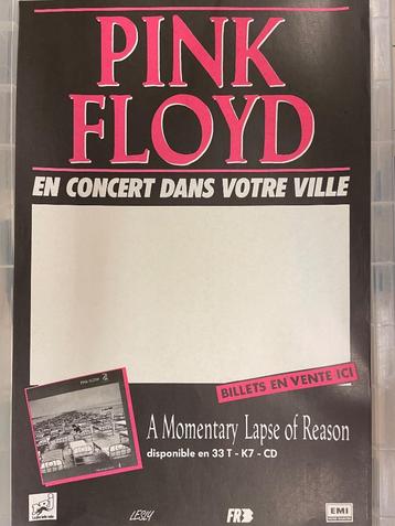 PINK FLOYD POSTER - EEN KORTSTONDIGE VERGISSING - 38/57 CM beschikbaar voor biedingen