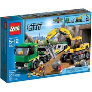 Lego 4203 Graafmachinetransport NIEUW & SEALED Elders 160€🌞