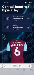 Egan-Riley Burnley 24/25 matchworn match worn shirt, Ophalen of Verzenden, Shirt