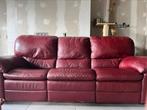 3 zitten leer zetel, Ophalen, Gebruikt, Minder dan 75 cm, 150 tot 200 cm