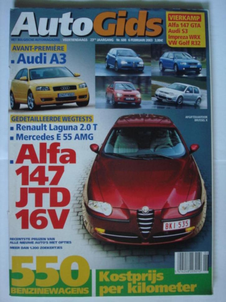 AutoGids 608, Boeken, Auto's | Folders en Tijdschriften, Gelezen, Algemeen, Verzenden