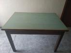 Tafel  80  x 120 met 2 verlengstukken van 50 cm vintage, 100 tot 150 cm, Zo goed als nieuw, Rechthoekig, 50 tot 100 cm