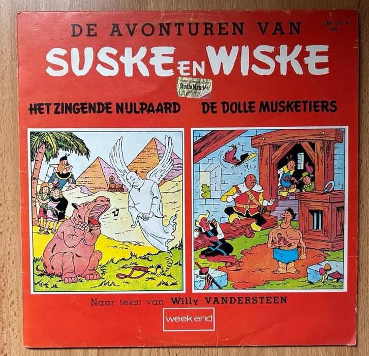 LP SUSKE EN WISKE : 2 STORIES : NIJLPAARD + DOLLE MUSKETIERS, Collections, Personnages de BD, Utilisé, Ustensile, Bob et Bobette