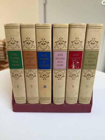 Set van 6 boeken uit de reeks “Au fil des pages …” beschikbaar voor biedingen