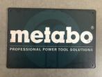 Metabo metalen vintage look wandplaat - NIEUW, Verzamelen, Nieuw, Reclamebord, Verzenden