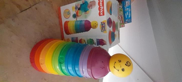 fisher-price stapeltoren met balletje, Kinderen en Baby's, Speelgoed | Fisher-Price, Zo goed als nieuw, Speelset, Ophalen